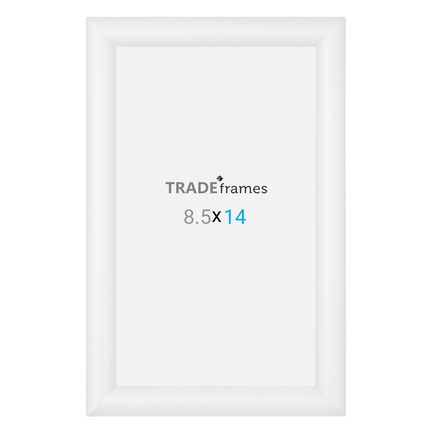 8.5x11 TRADEframe White Snap Frame 8.5x14 - 1.2 inch profile - Snap Frames Direct
