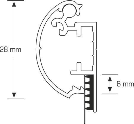Broche para pancarta 28 mm