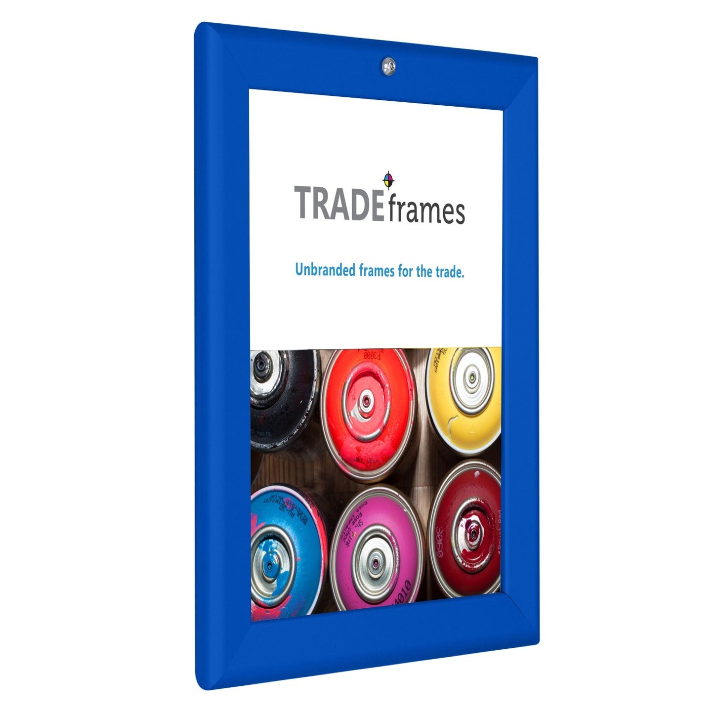21.59 x 27.94 cm Blue Lockable Snap Frame - 32MM Profile