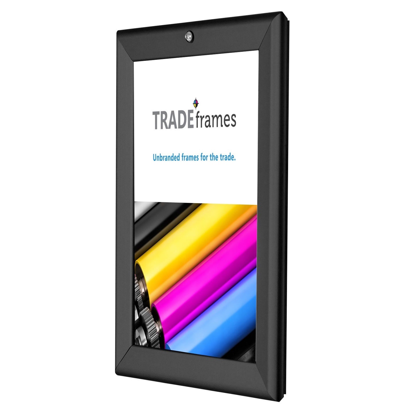 21.59 x 27.94 cm Black Lockable Snap Frame - 32MM Profile