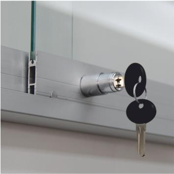 Midi Sliding Doors Noticeboard - Magnetic - Mitred Corners