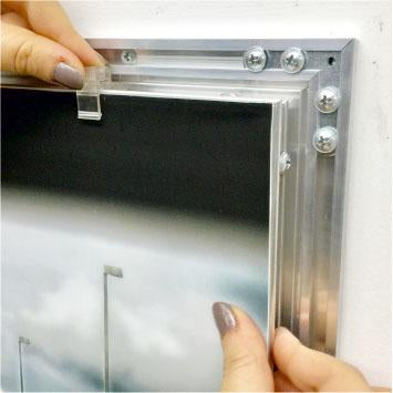 Tablero de carteles con luz LED