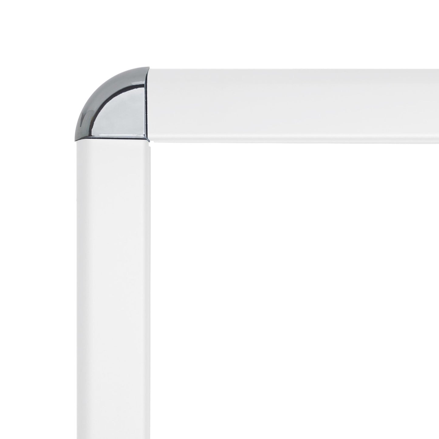 21.59 x 27.94 cm White Round-Cornered Snap Frame - 32MM Profile