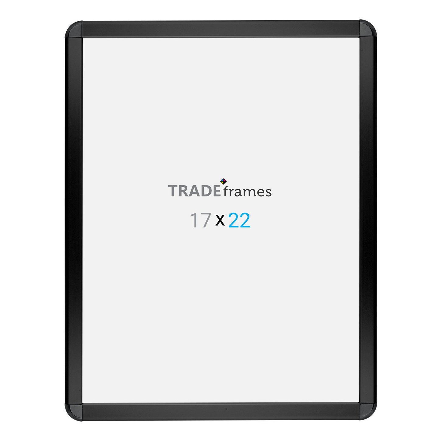 43.18 x 55.88 cm Black Round-Cornered Snap Frame - 32MM Profile