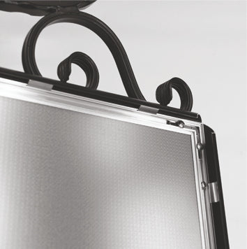 B1 Tablero A antiguo negro con marco a presión