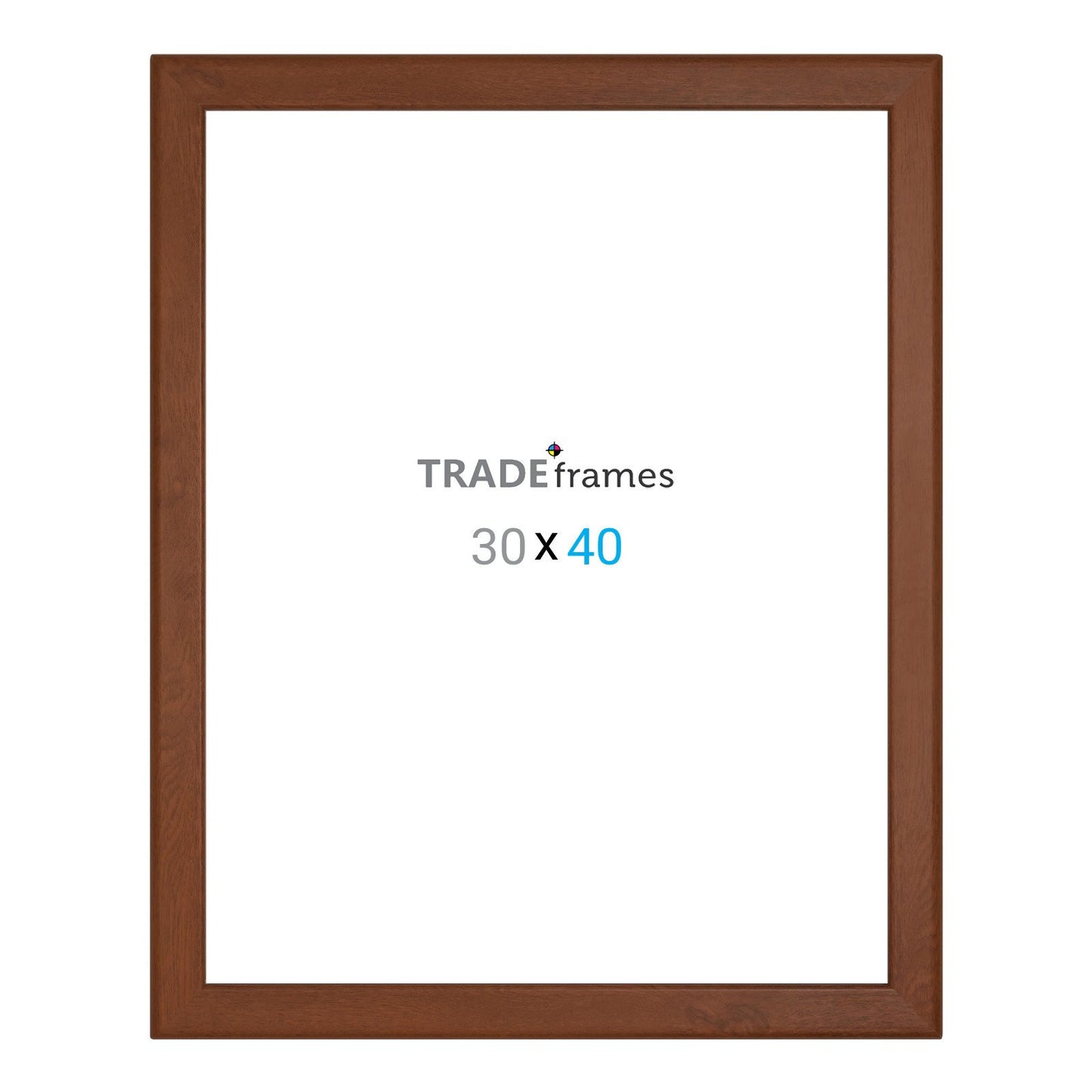 Marco a presión de madera oscura 30x40 - 32MM