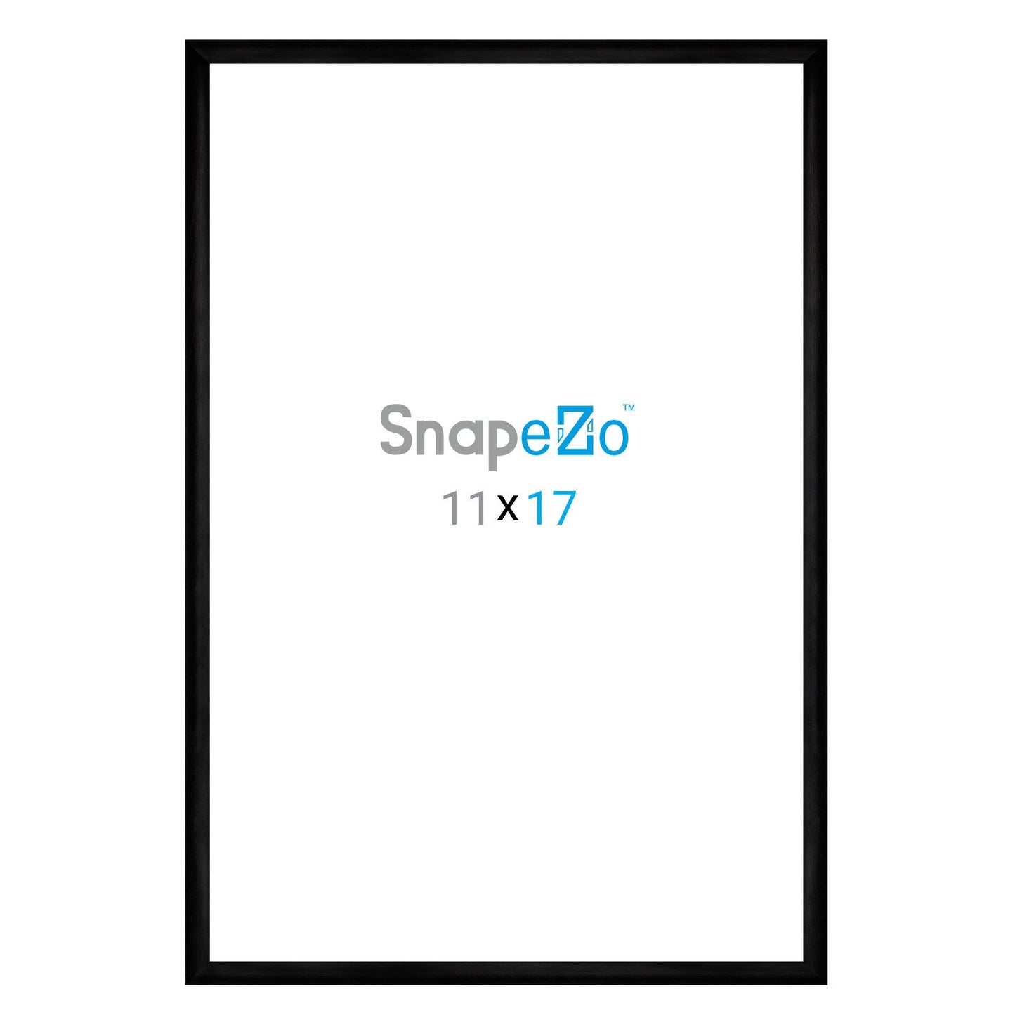 27.94 x 43.18 cm Brushed Black Diploma Frame 25MM SnapeZo®