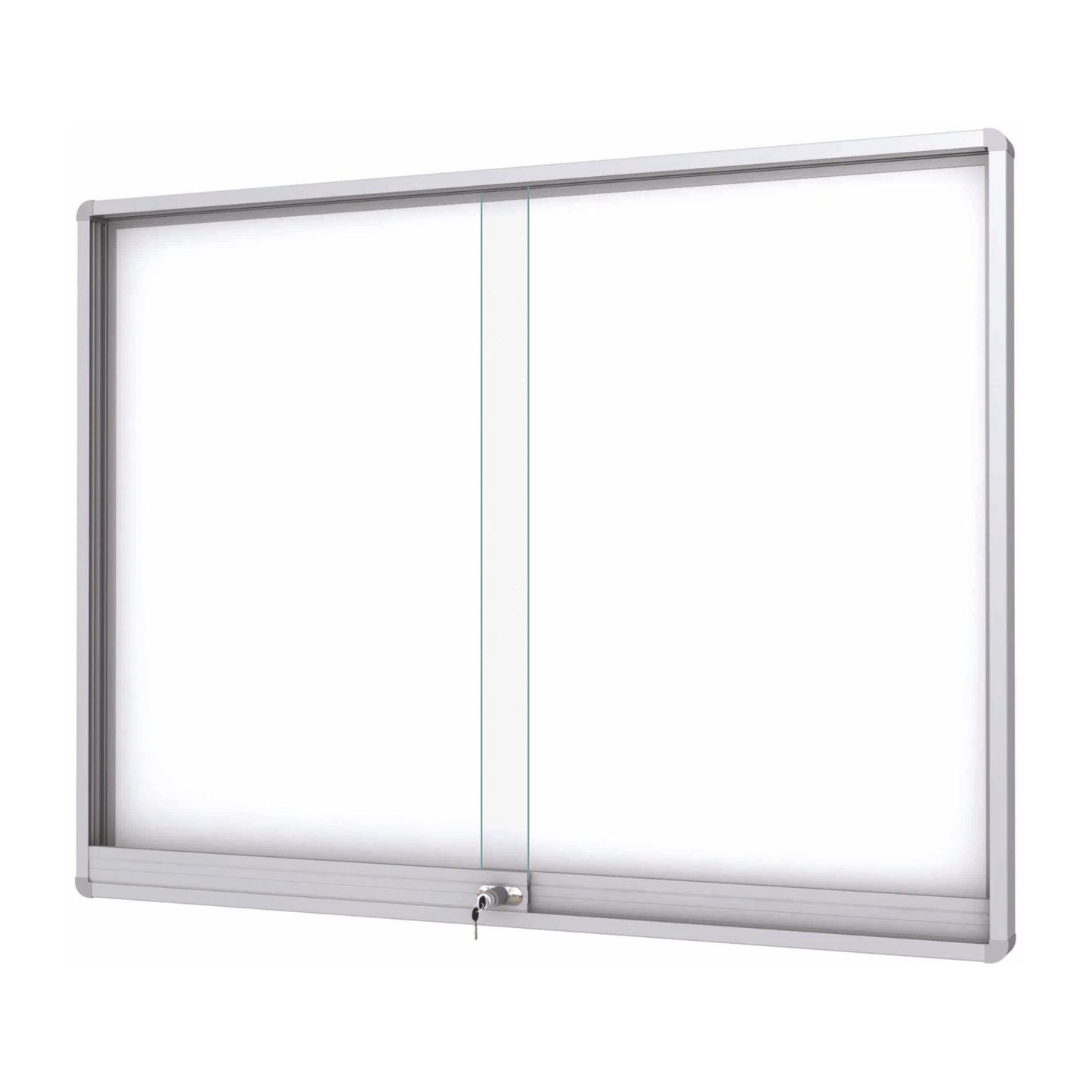 Midi Sliding Doors Noticeboard - Magnetic - Mitred Corners