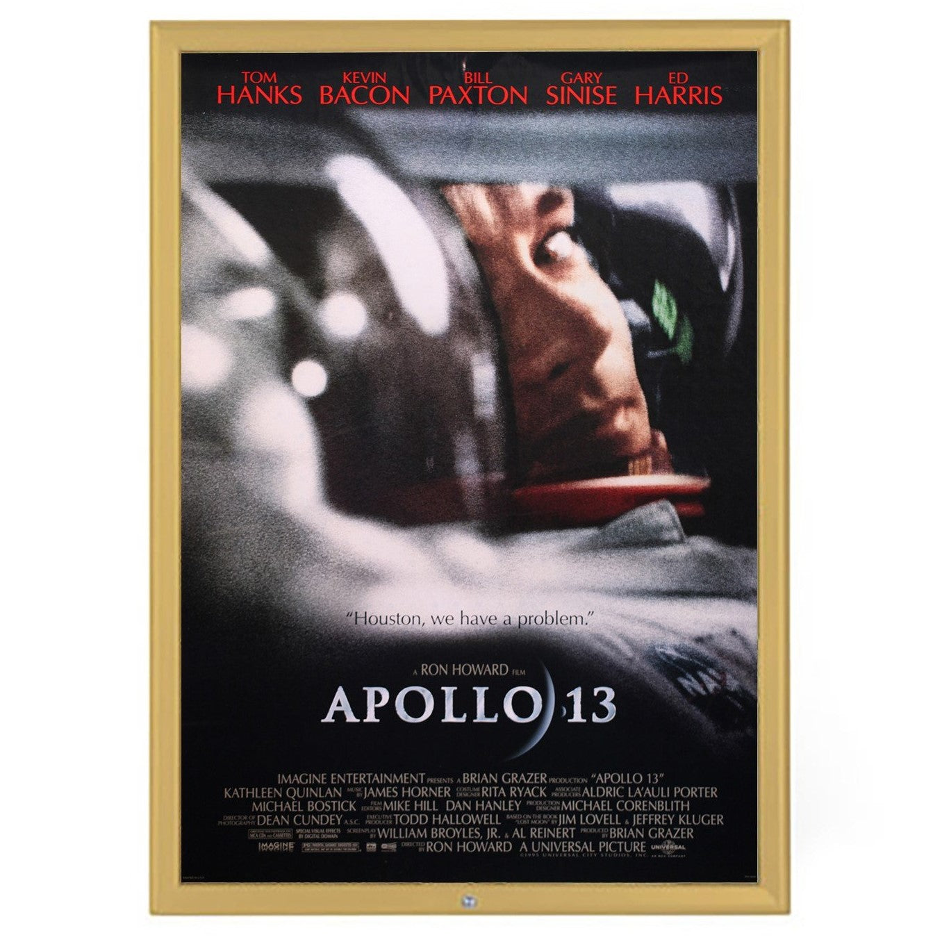 68.58 x 104.14 cm Gold Lockable Movie Poster Frame 32MM SnapeZo®