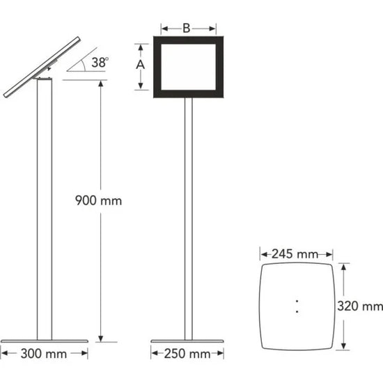 Infoboard with A4 Led Frame