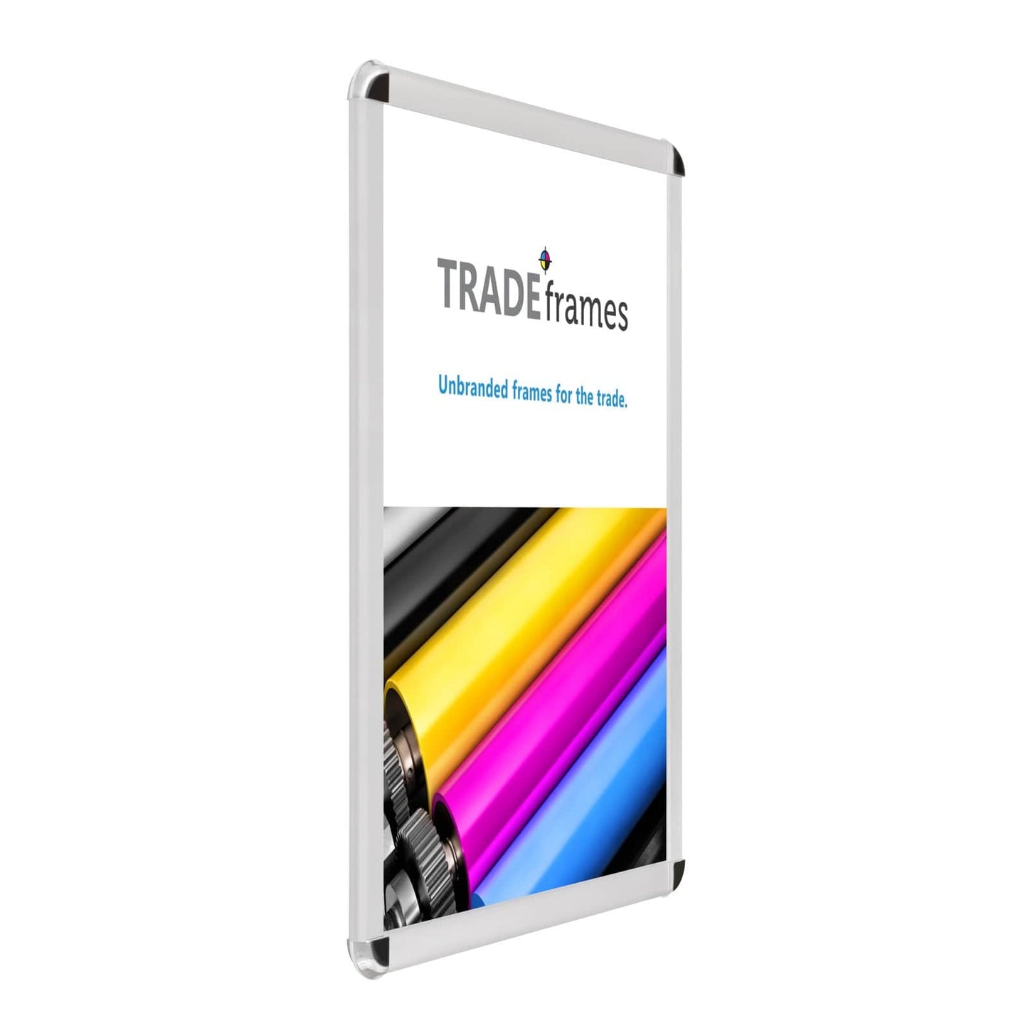 18x24 Silver TRADEframe Round-Cornered - 1.25" Profile - Snap Frames Direct