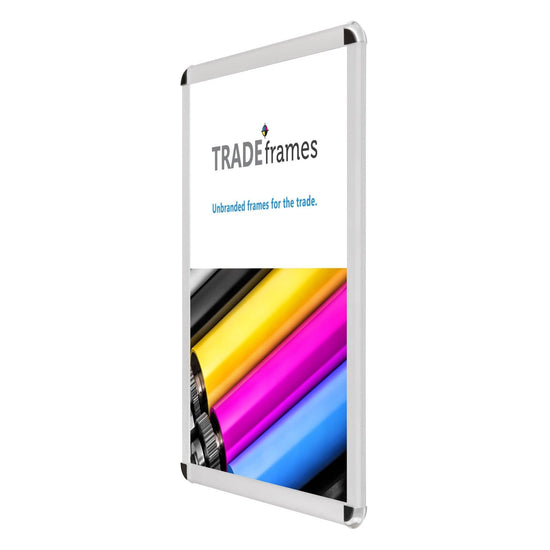 18x24 Silver TRADEframe Round-Cornered - 1.25" Profile - Snap Frames Direct