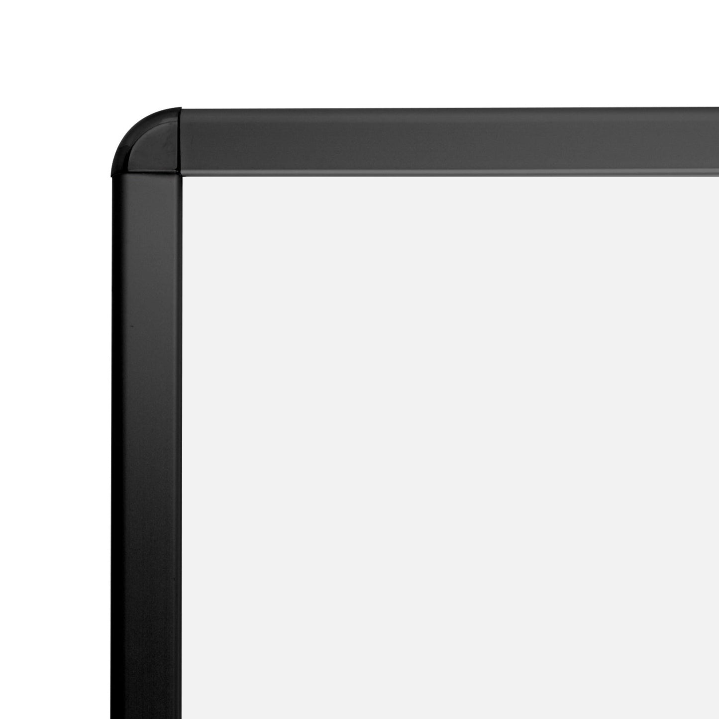 24x36 Black round-corner TRADEframe Snap Frame, media size 24x36 - 1.25 inch profile - Snap Frames Direct