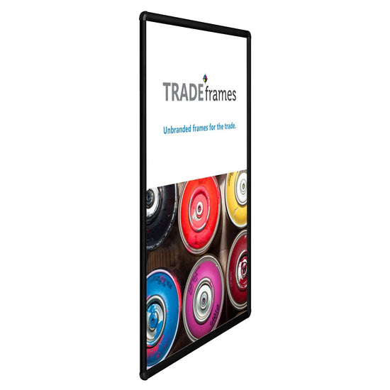 20x30 Black TRADEframe Round-Cornered - 1" Profile - Snap Frames Direct