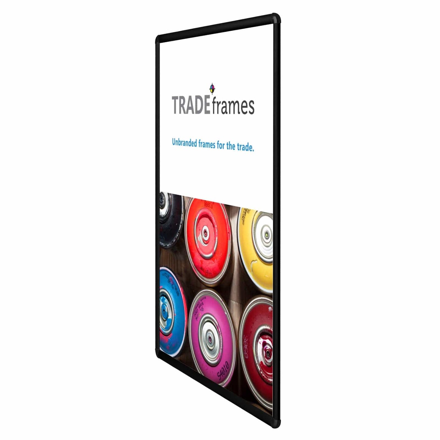 20x30 Black TRADEframe Round-Cornered - 1" Profile - Snap Frames Direct