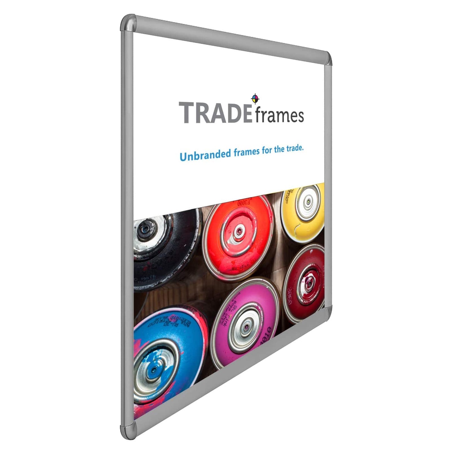 18x24 Silver TRADEframe Round-Cornered - 1" Profile - Snap Frames Direct