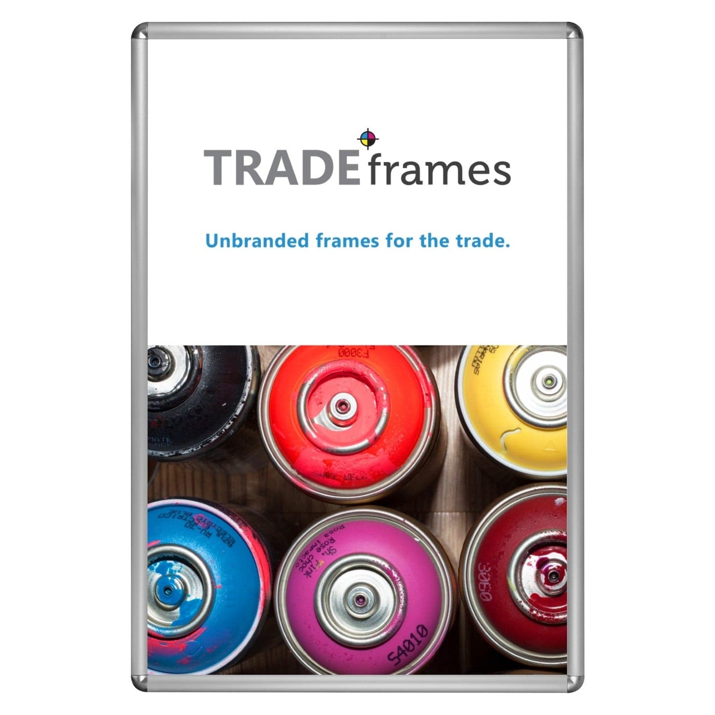 24x36 Silver TRADEframe Round-Cornered - 1" Profile - Snap Frames Direct