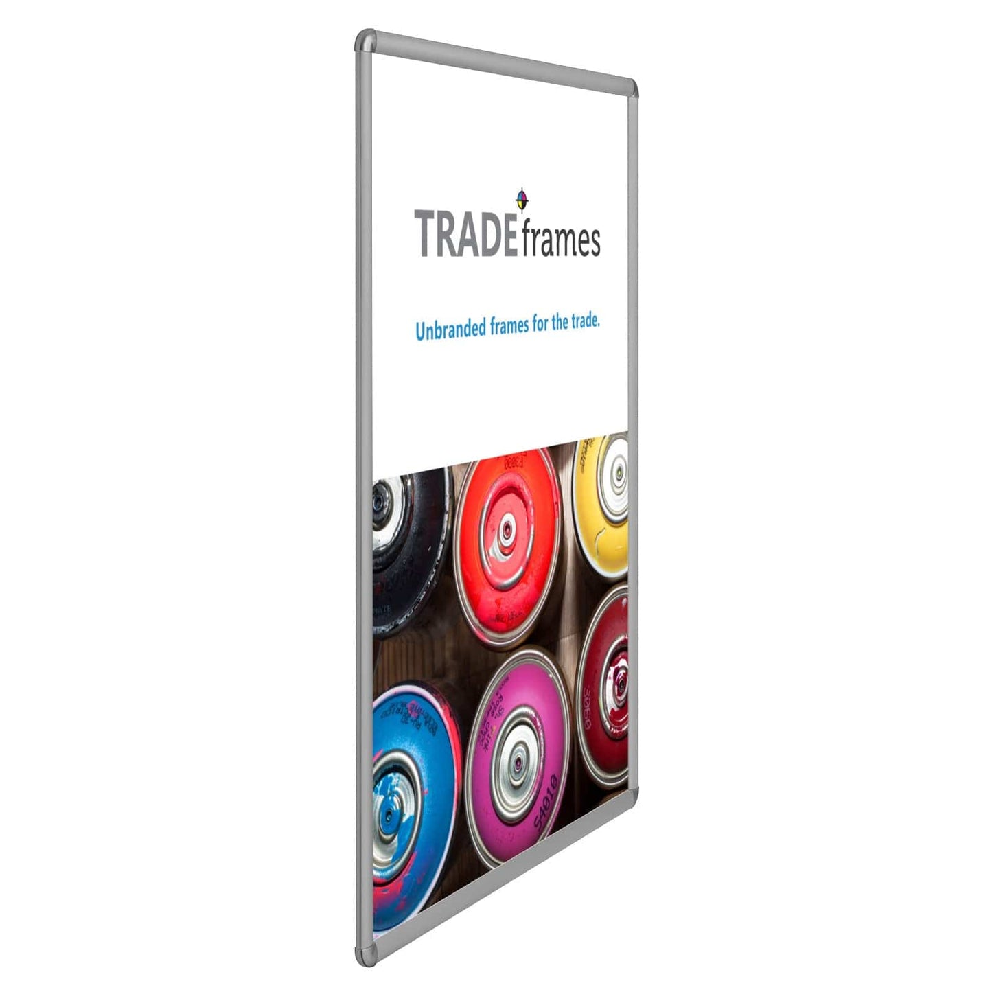 20x30 Silver TRADEframe Round-Cornered - 1" Profile - Snap Frames Direct