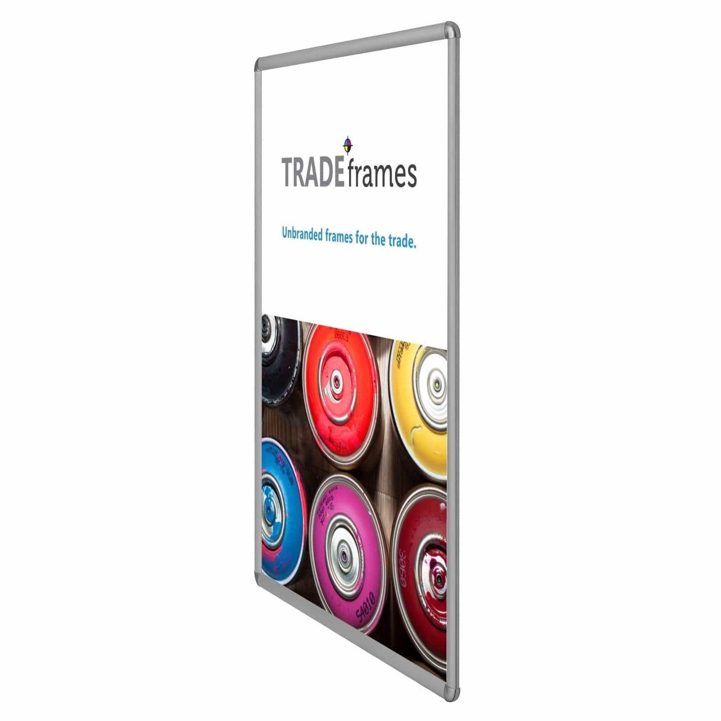 20x30 Silver TRADEframe Round-Cornered - 1" Profile - Snap Frames Direct