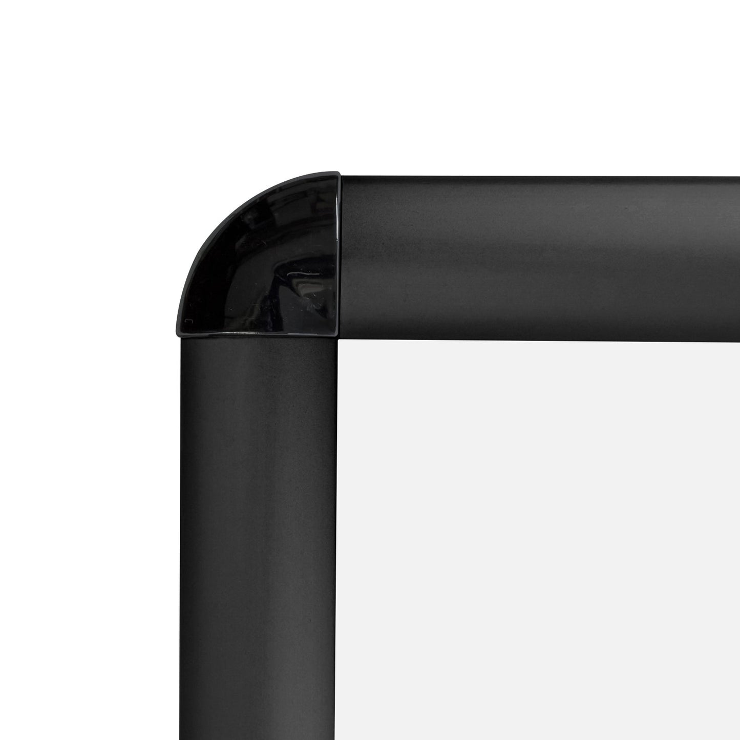 11x17 Black TRADEframe Round-Cornered - 1" Profile - Snap Frames Direct