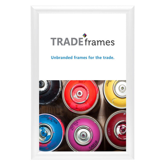 11x17 White Snap Frame - 1" Profile - Snap Frames Direct