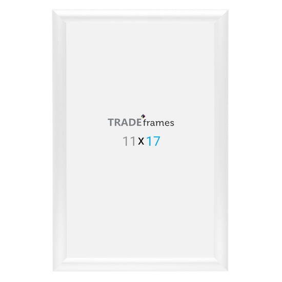 11x17 White Snap Frame - 1" Profile - Snap Frames Direct