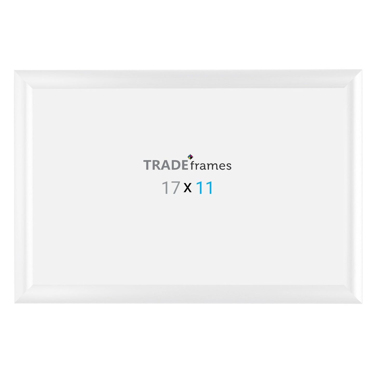 11x17 White Snap Frame - 1" Profile - Snap Frames Direct