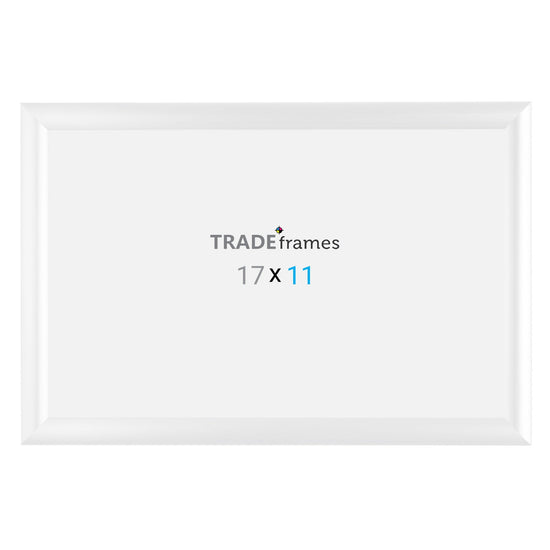 11x17 White Snap Frame - 1" Profile - Snap Frames Direct