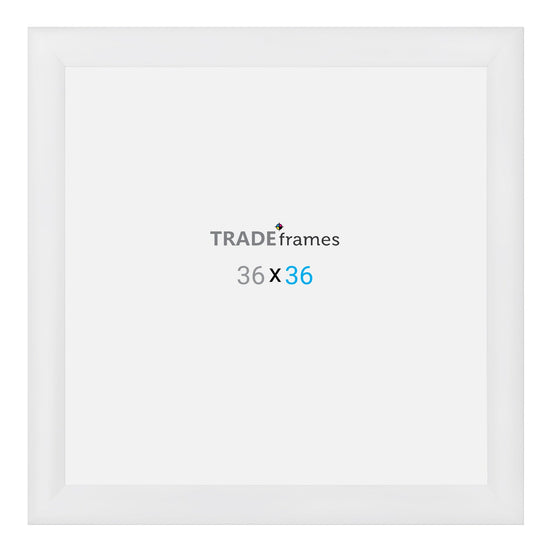 36x36 TRADEframe White Snap Frame 36x36 - 1.2 inch profile - Snap Frames Direct