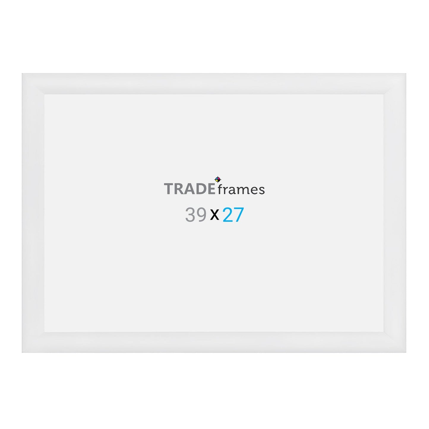 27x39 TRADEframe White Snap Frame 27x39 - 1.2 inch profile - Snap Frames Direct