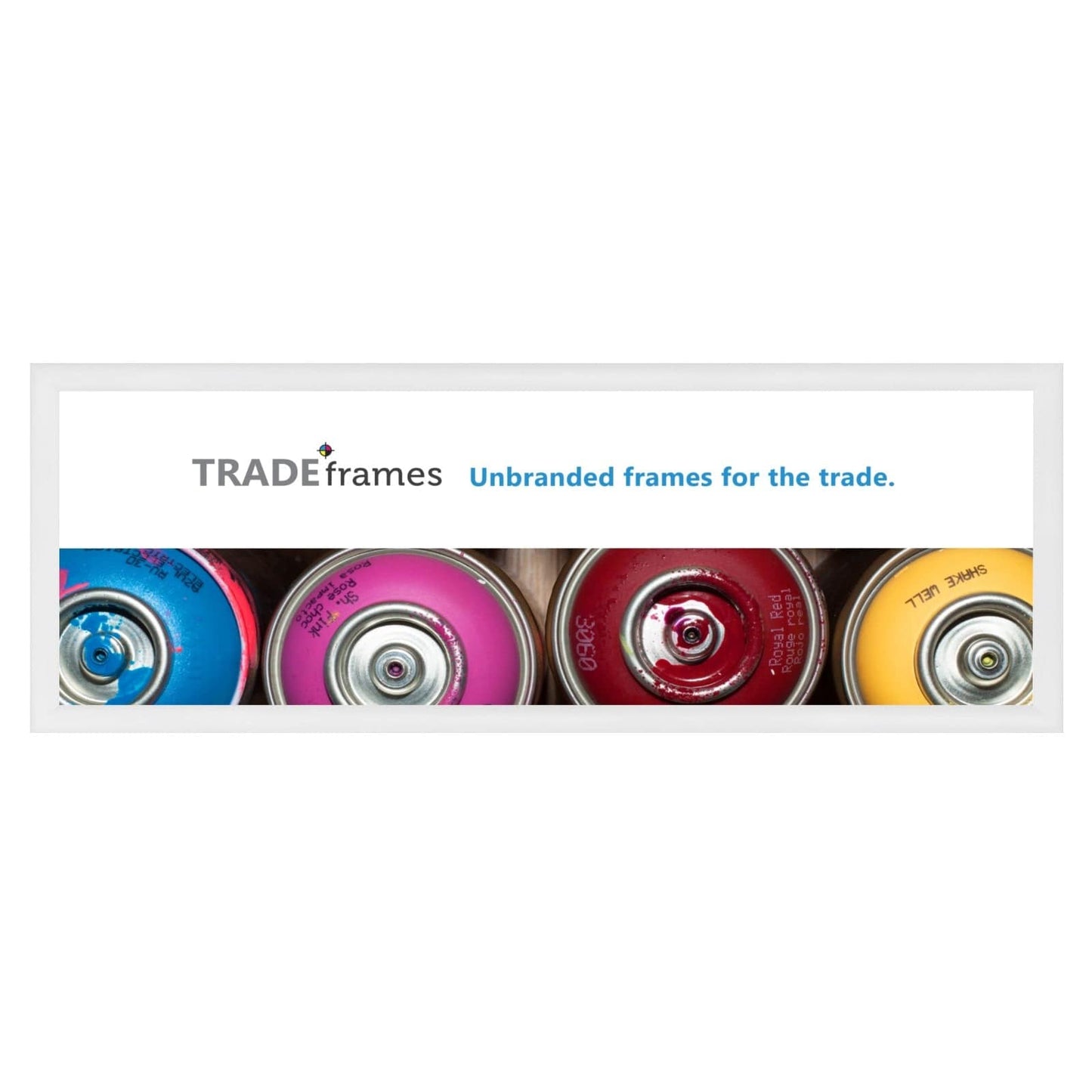 12x36 TRADEframe White Snap Frame 12x36 - 1.2 inch profile - Snap Frames Direct