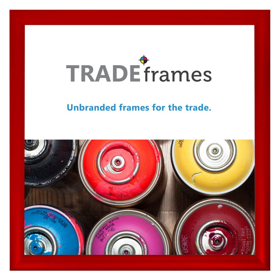 16x16  TRADEframe Red Snap Frame 16x16 - 1.2 inch profile - Snap Frames Direct