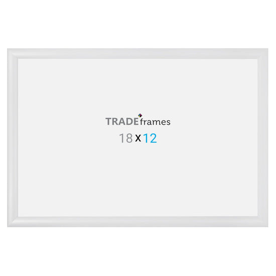 12x18 TRADEframe White Snap Frame 12x18 - 1.2 inch profile - Snap Frames Direct