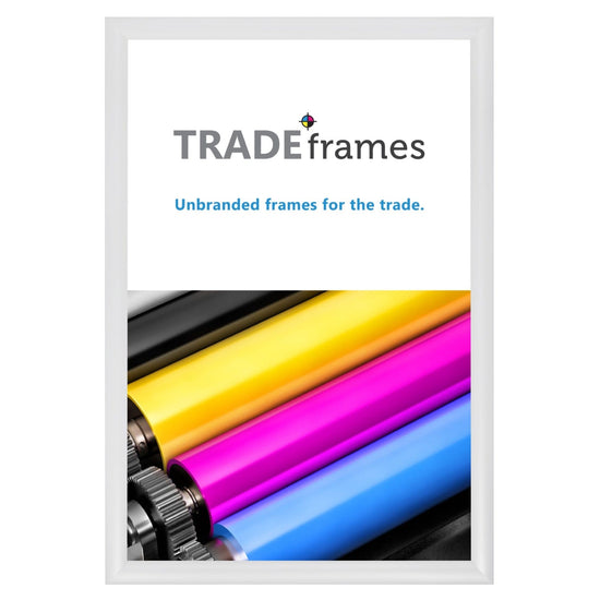 12x18 TRADEframe White Snap Frame 12x18 - 1.2 inch profile - Snap Frames Direct