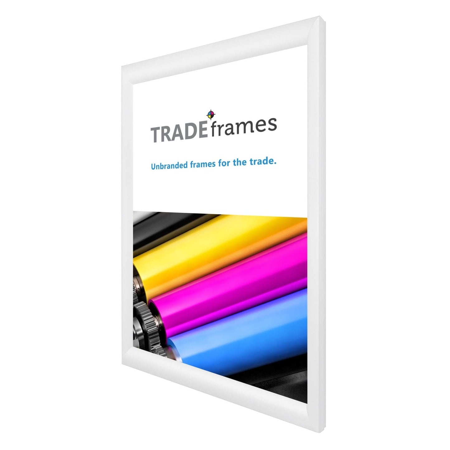 12x18 TRADEframe White Snap Frame 12x18 - 1.2 inch profile - Snap Frames Direct