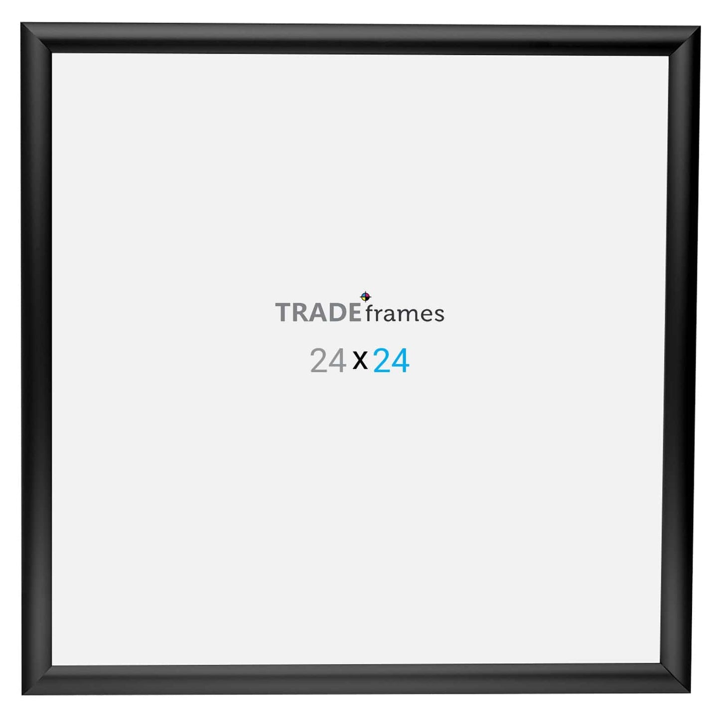 24x24 Black TRADEframe Snap Frame - 1" Profile - Snap Frames Direct