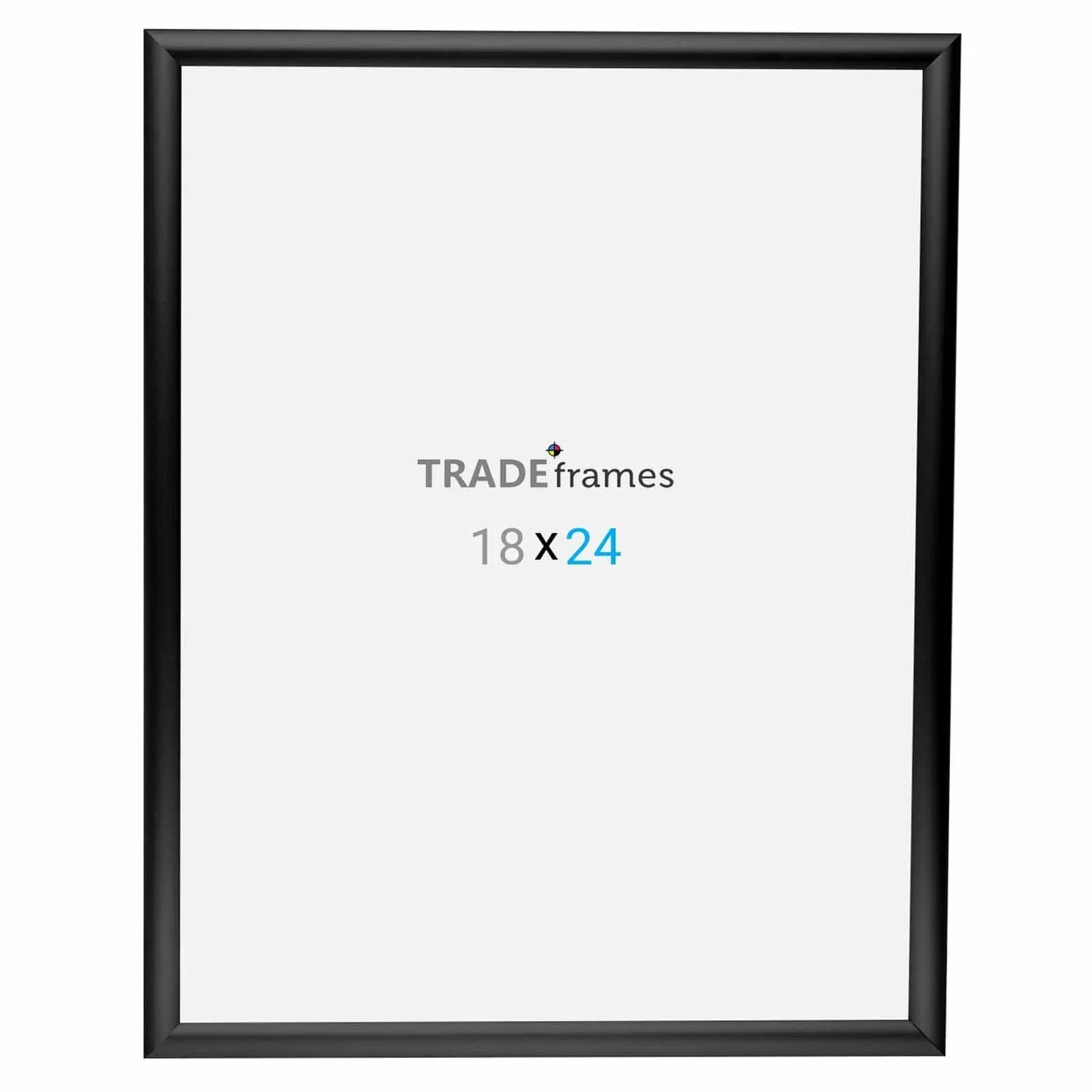18x24 Inches Black Snap Frame - 1" Profile - Snap Frames Direct