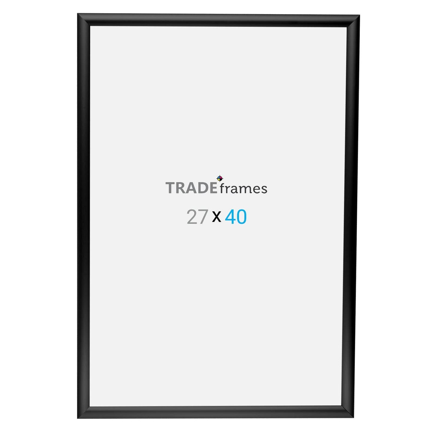 27x40 TRADEframe Black Snap Frame 27x40 - 1 inch profile - Snap Frames Direct