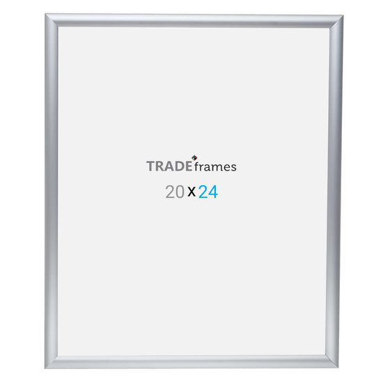 20x24  TRADEframe Silver Snap Frame 20x24 - 1 inch profile - Snap Frames Direct