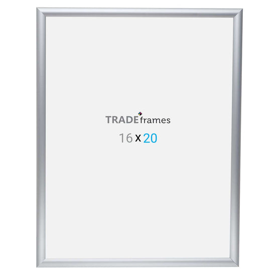 16x20 Silver TRADEframe Snap Frame - 1" Profile - Snap Frames Direct
