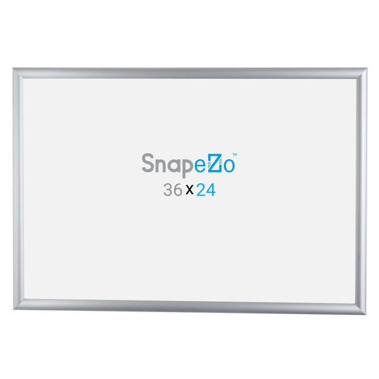Twin-Pack Silver 24x36 Movie Poster Frame - 1" Profile