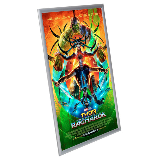 Twin-Pack Silver 24x36 Movie Poster Frame - 1" Profile