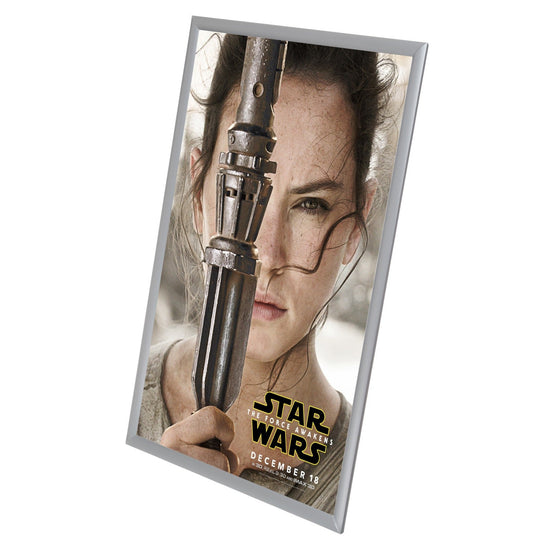 Twin-Pack Silver 24x36 Movie Poster Frame - 1" Profile