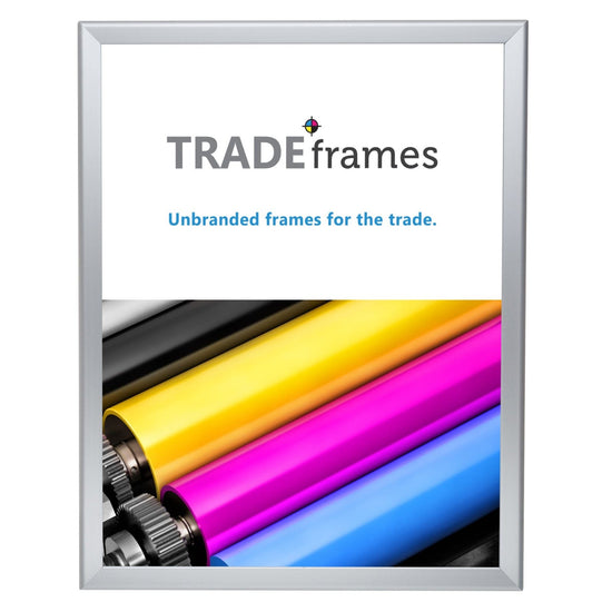 22x28 Inches Silver Snap Frame - 1.25" Profile - Snap Frames Direct