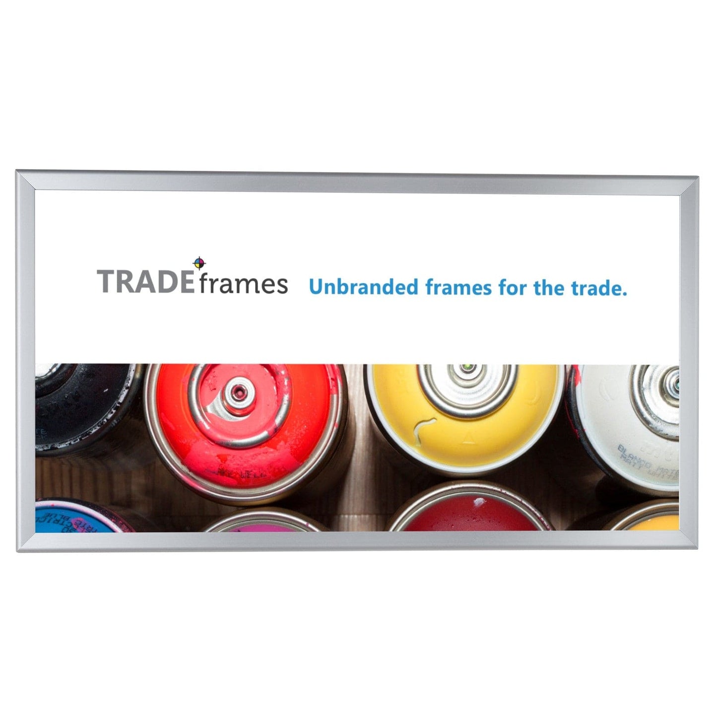 12x24 Silver TRADEframe Snap Frame - 1.25" Profile - Snap Frames Direct