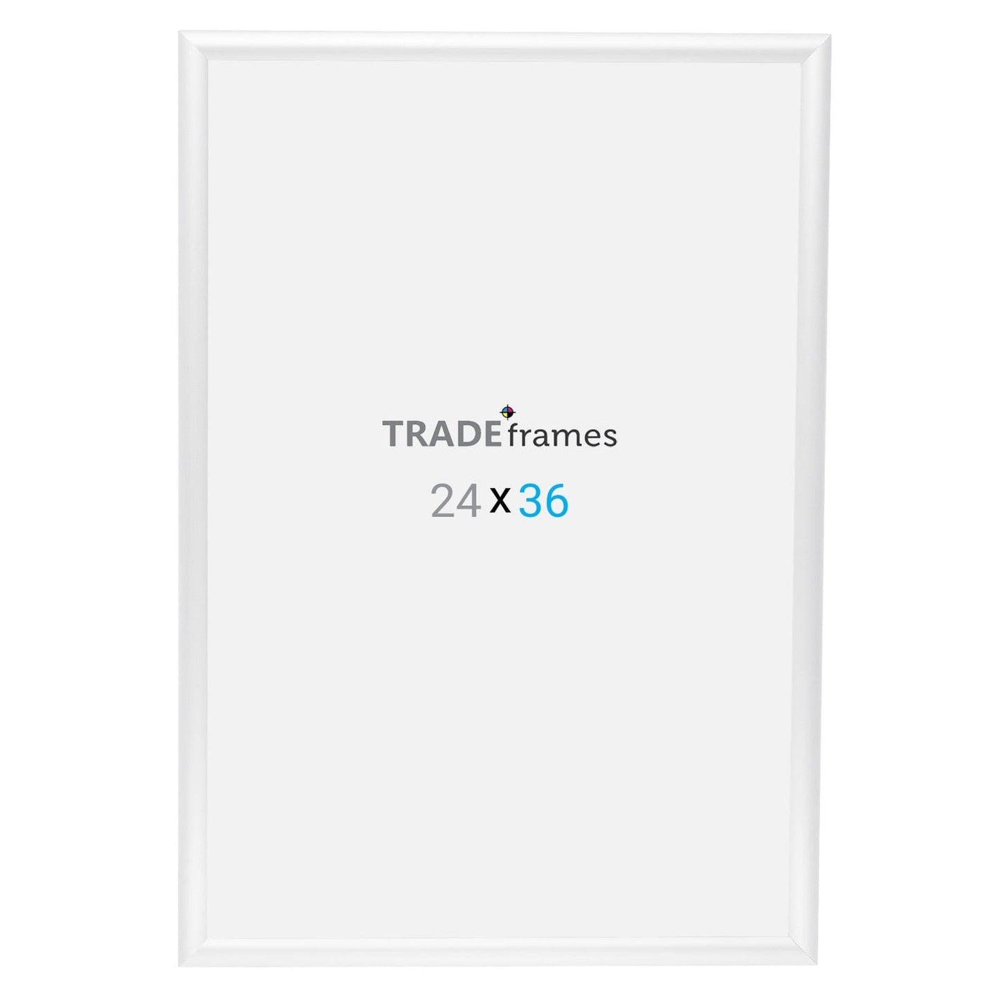 24x36 White Snap Frame - 1" Profile - Snap Frames Direct