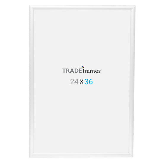 24x36 White Snap Frame - 1" Profile - Snap Frames Direct