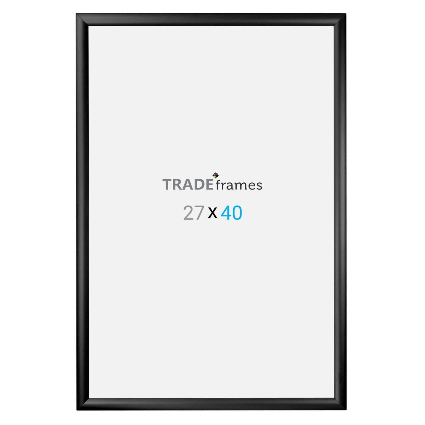 27x40 Black Snap Frame - 1.2" Profile - Snap Frames Direct