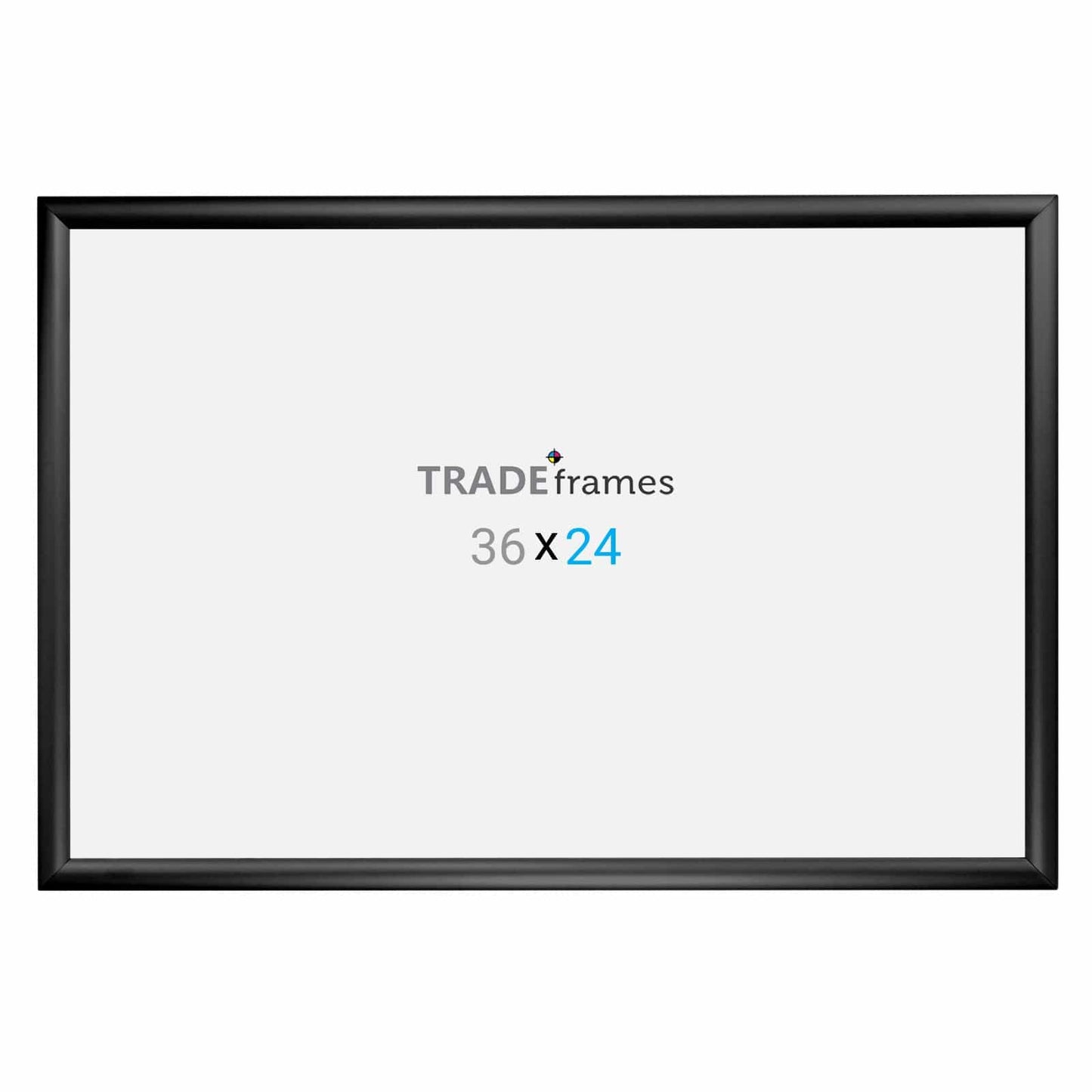 24x36 Black TRADEframe Snap Frame - 1.2" Profile - Snap Frames Direct