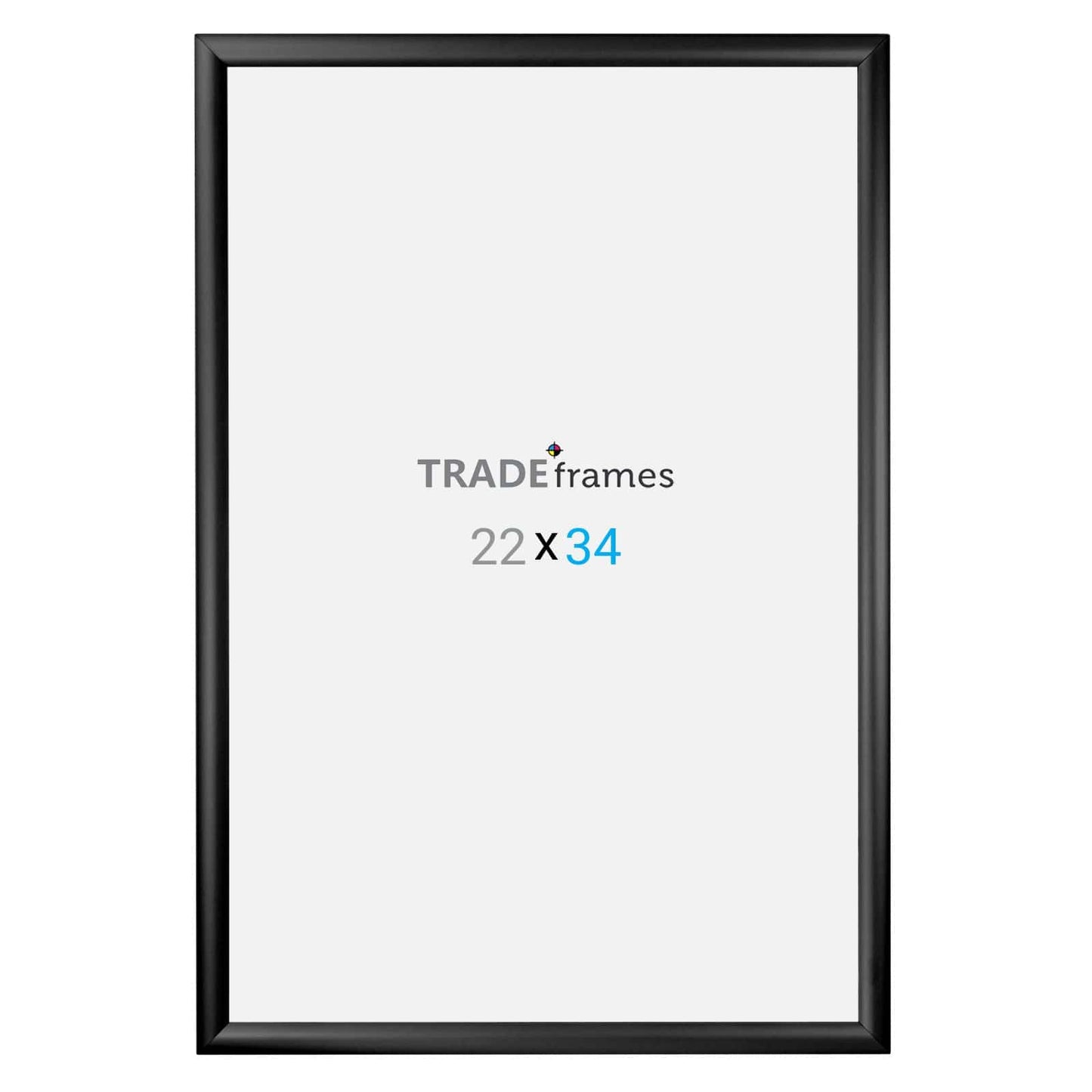 22x34 TRADEframe Black Snap Frame 22x34 - 1.2 inch profile - Snap Frames Direct